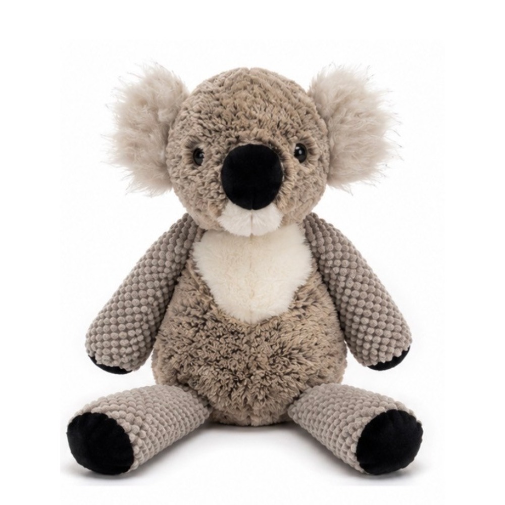 Sentry Buddy Koala Plush Stuffed Animal Textured Soft Toy Grey Cream Fuzzy Ears